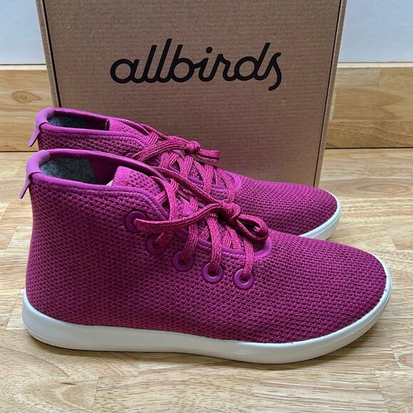 NEW Allbirds 9/10 Womens, 8 Mens Pink Tree Topper‎ Nikau Tourmaline Sneakers - Picture 1 of 8